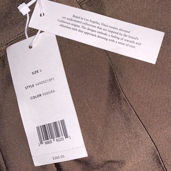 NWT Vince - High Waist Belted Tapered Pants, Size 6 - Picture 12 of 16